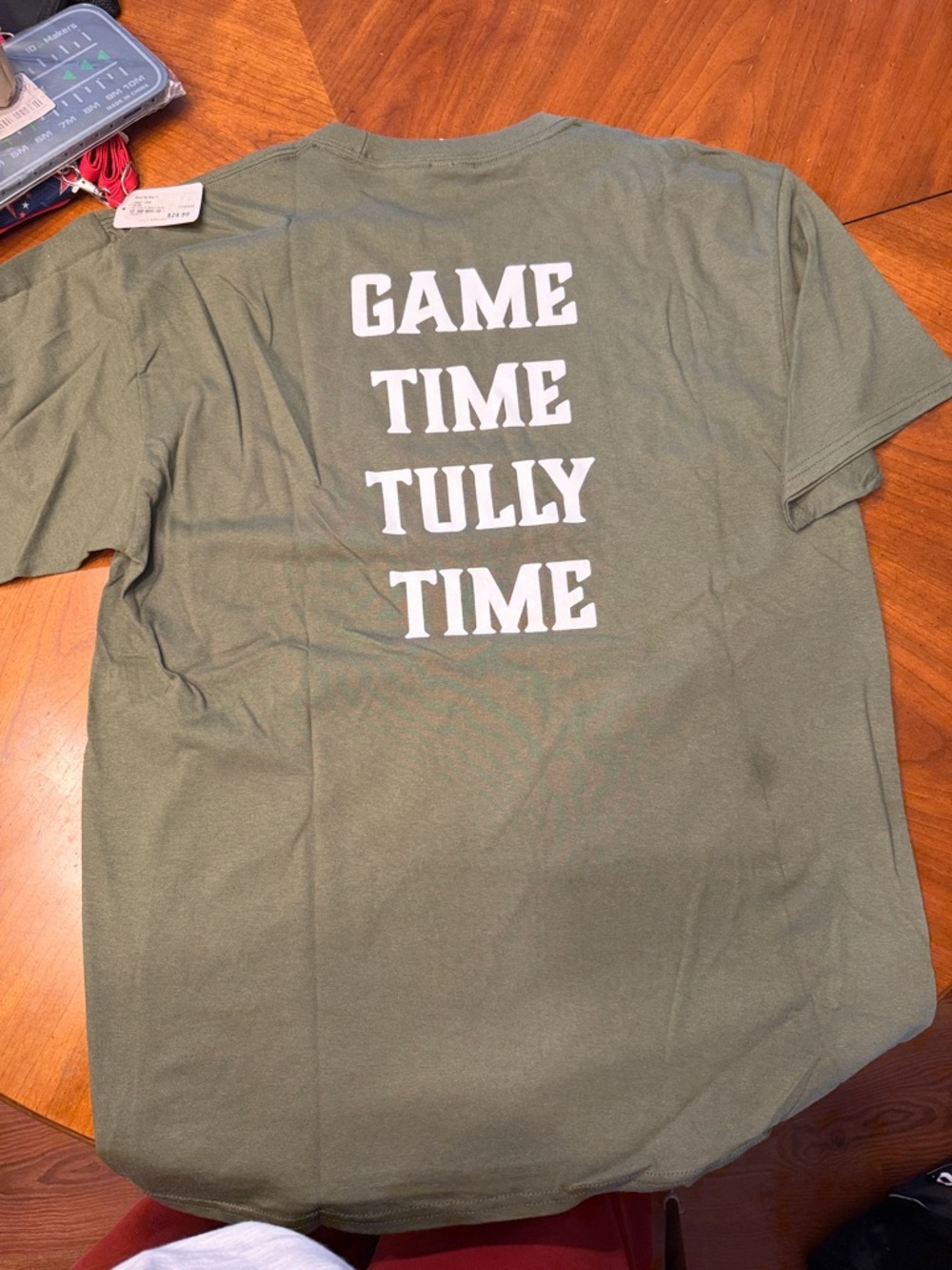 Tullamore D.E.W. Olive Green Logo Tee + Free Coozie Can Coolers NWOT - Picture 3 of 4